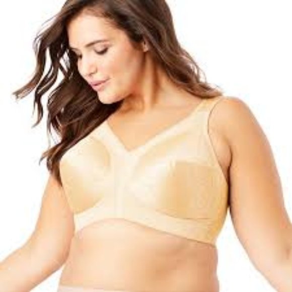 Playtex Bra 18 Hour Ultimate Shoulder Comfort Wirefree Wide Straps Size 44DD - Picture 1 of 13